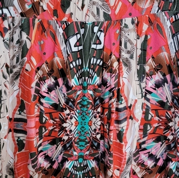 Anthropologie Maeve | Ligeia Print Faux Wrap Skirt Size Small - Picture 3 of 6